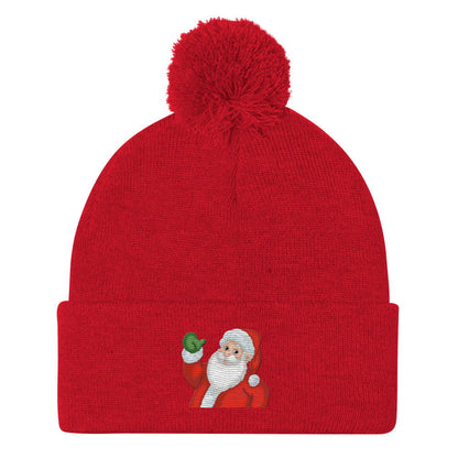 Santa Pom-Pom Beanie | Cindi Book LLC