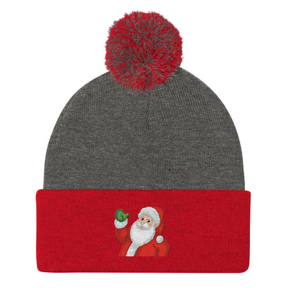 Santa Pom-Pom Beanie | Cindi Book LLC